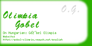 olimpia gobel business card